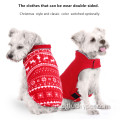 Vestiti per animali domestici con cappuccio per animali domestici a doppia faccia in stile natalizio
